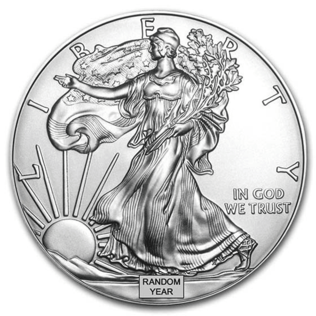 1 oz American Silver Eagle Coin BU (Random Year) - Midwest Precious Metals