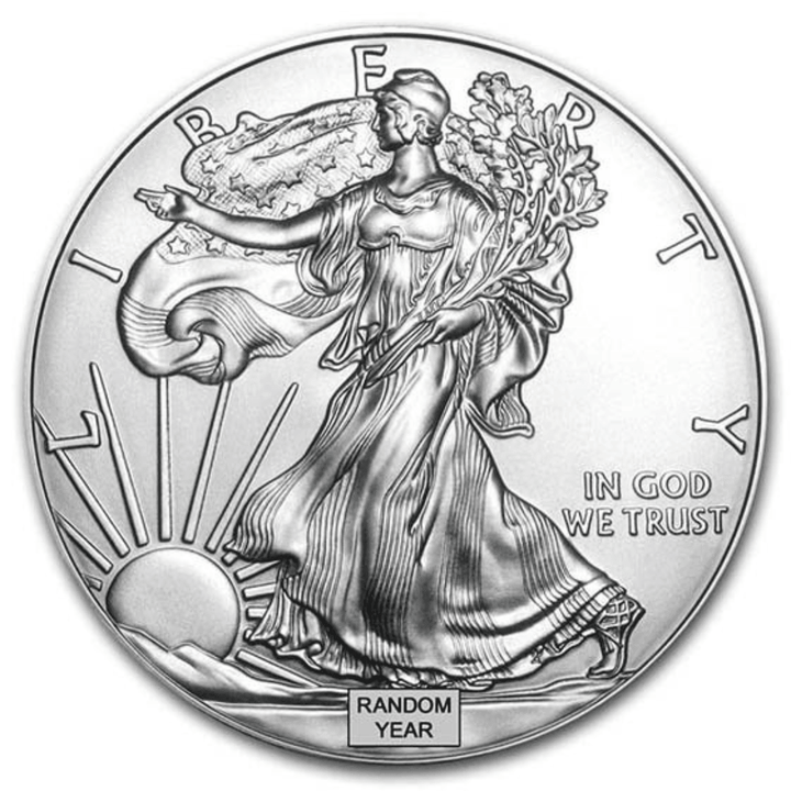 1 oz American Silver Eagle Coin BU (Random Year) - Midwest Precious Metals