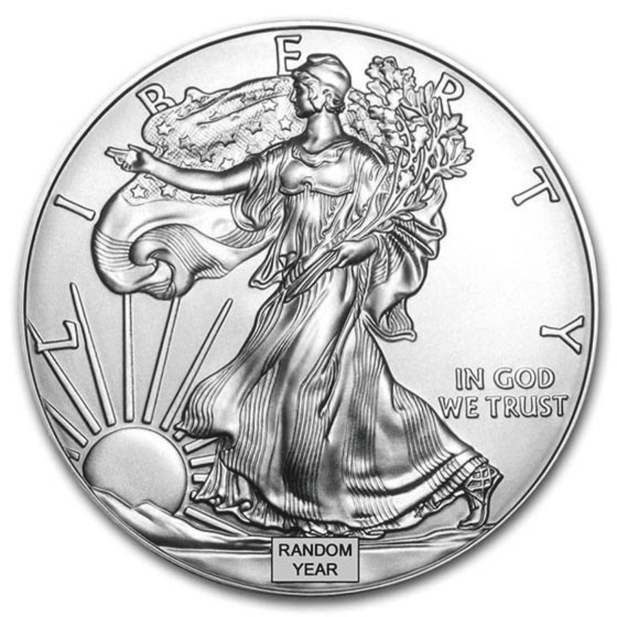 1 oz American Silver Eagle Coin BU (Random Year) - Midwest Precious Metals