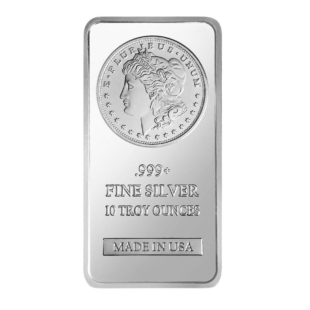 10 Oz Silver Bar BU - Mystery Design - Midwest Precious Metals