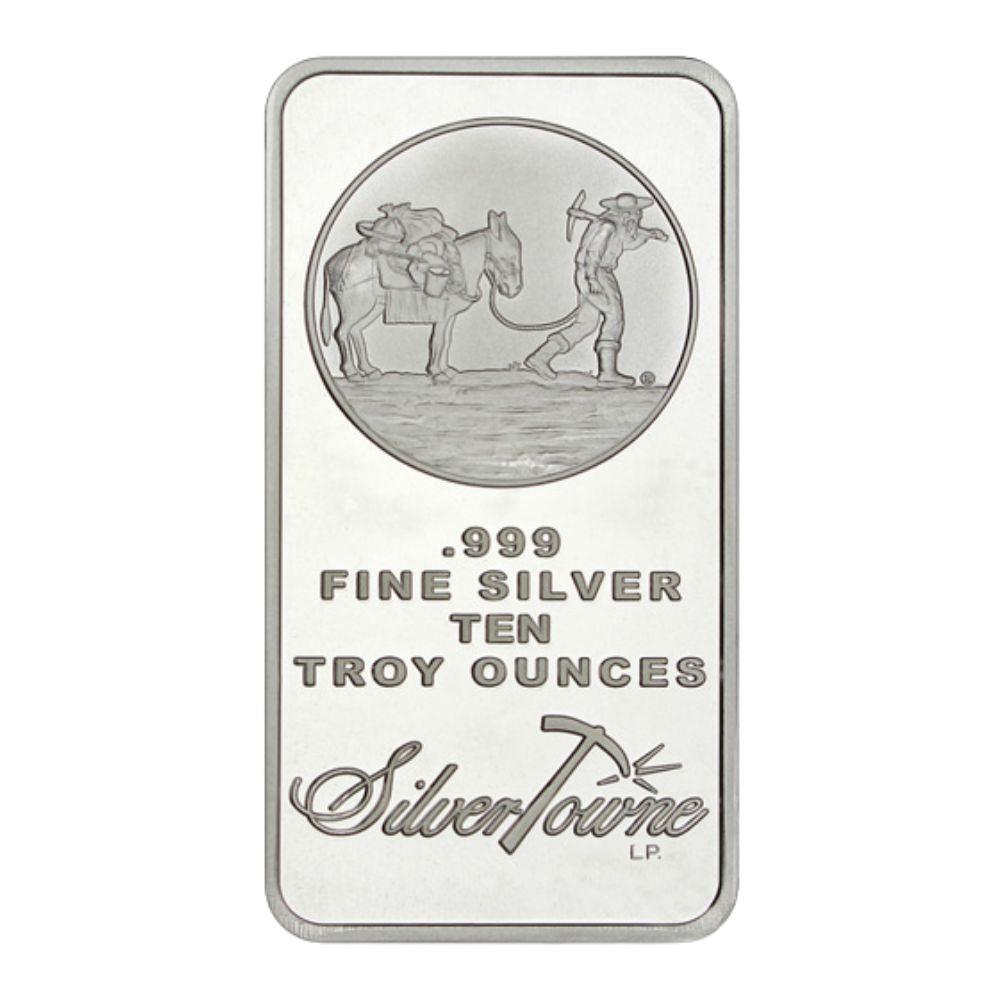 10 Oz Silver Bar BU - Mystery Design - Midwest Precious Metals
