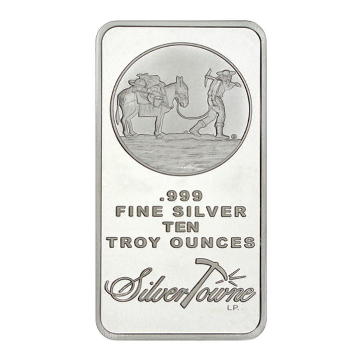 10 Oz Silver Bar BU - Mystery Design - Midwest Precious Metals