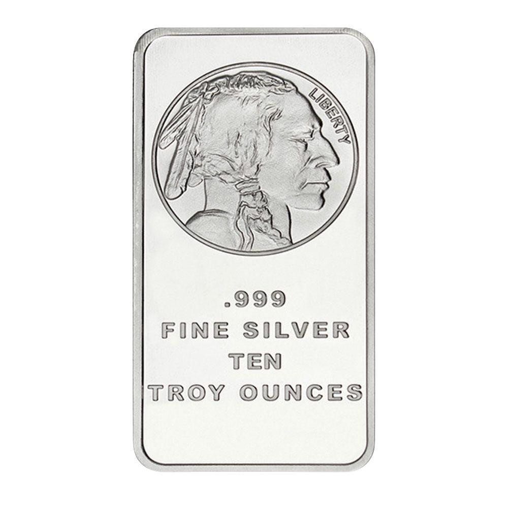 10 Oz Silver Bar BU - Mystery Design - Midwest Precious Metals