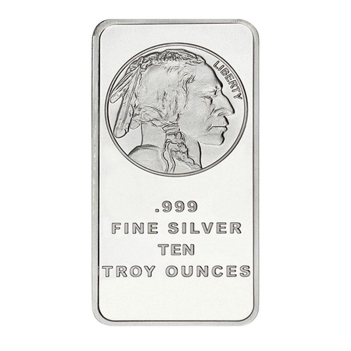 10 Oz Silver Bar BU - Mystery Design - Midwest Precious Metals