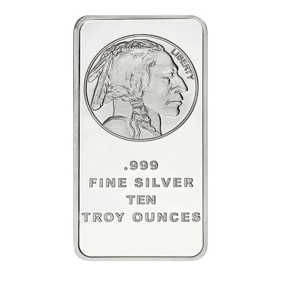 10 Oz Silver Bar BU - Mystery Design - Midwest Precious Metals