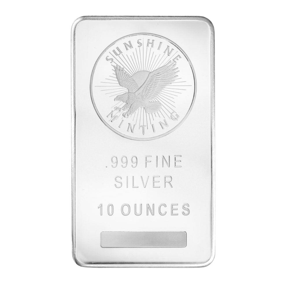 10 Oz Silver Bar BU - Mystery Design - Midwest Precious Metals