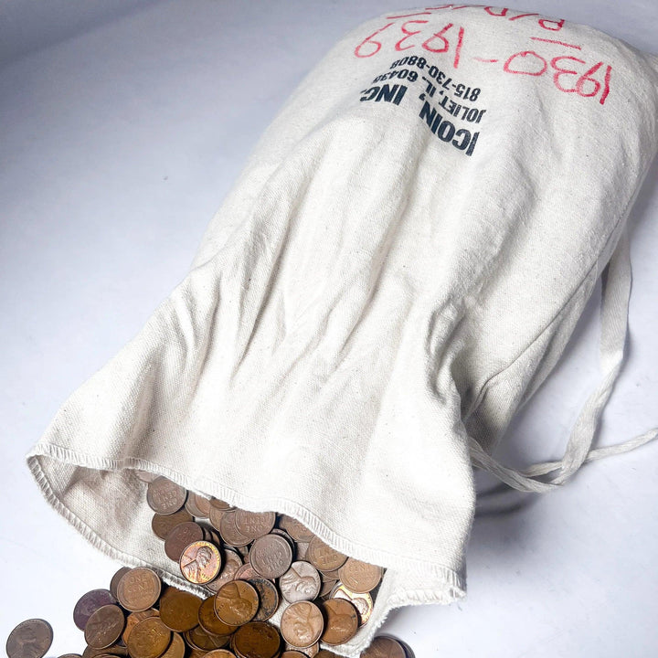 1930-1939 Wheat Cent 1000 Coin Bag - Midwest Precious Metals