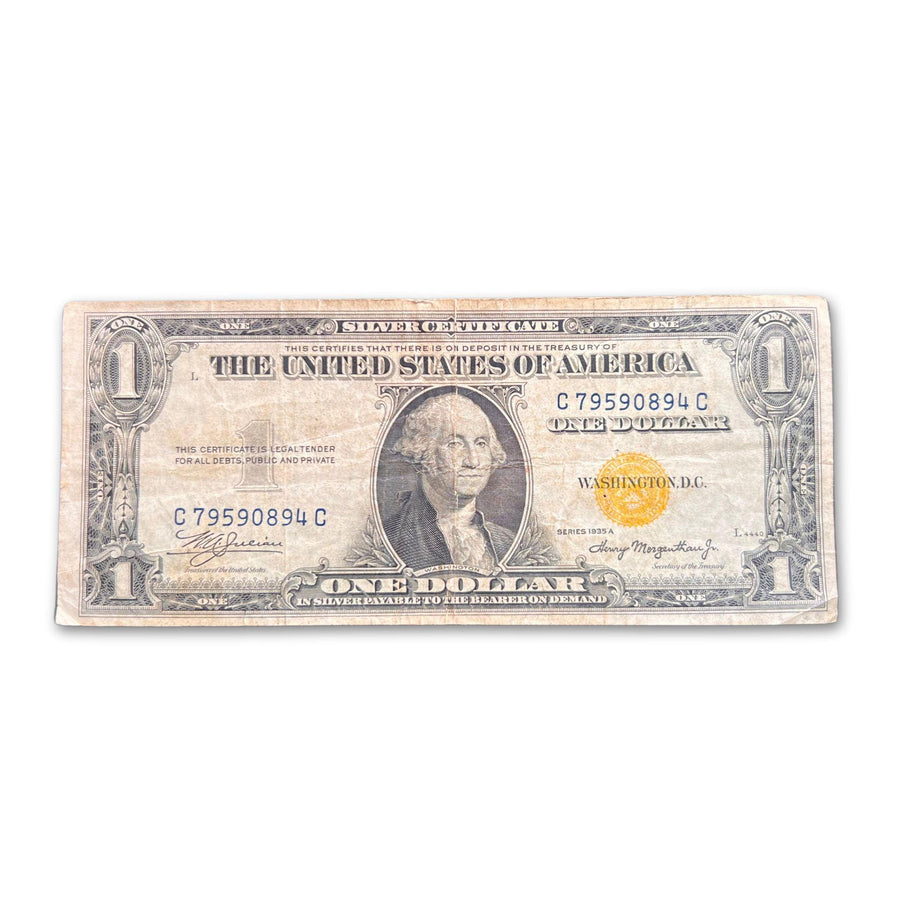 1935A WW2 North Africa One Dollar Emergency Note Very Good - Midwest Precious Metals