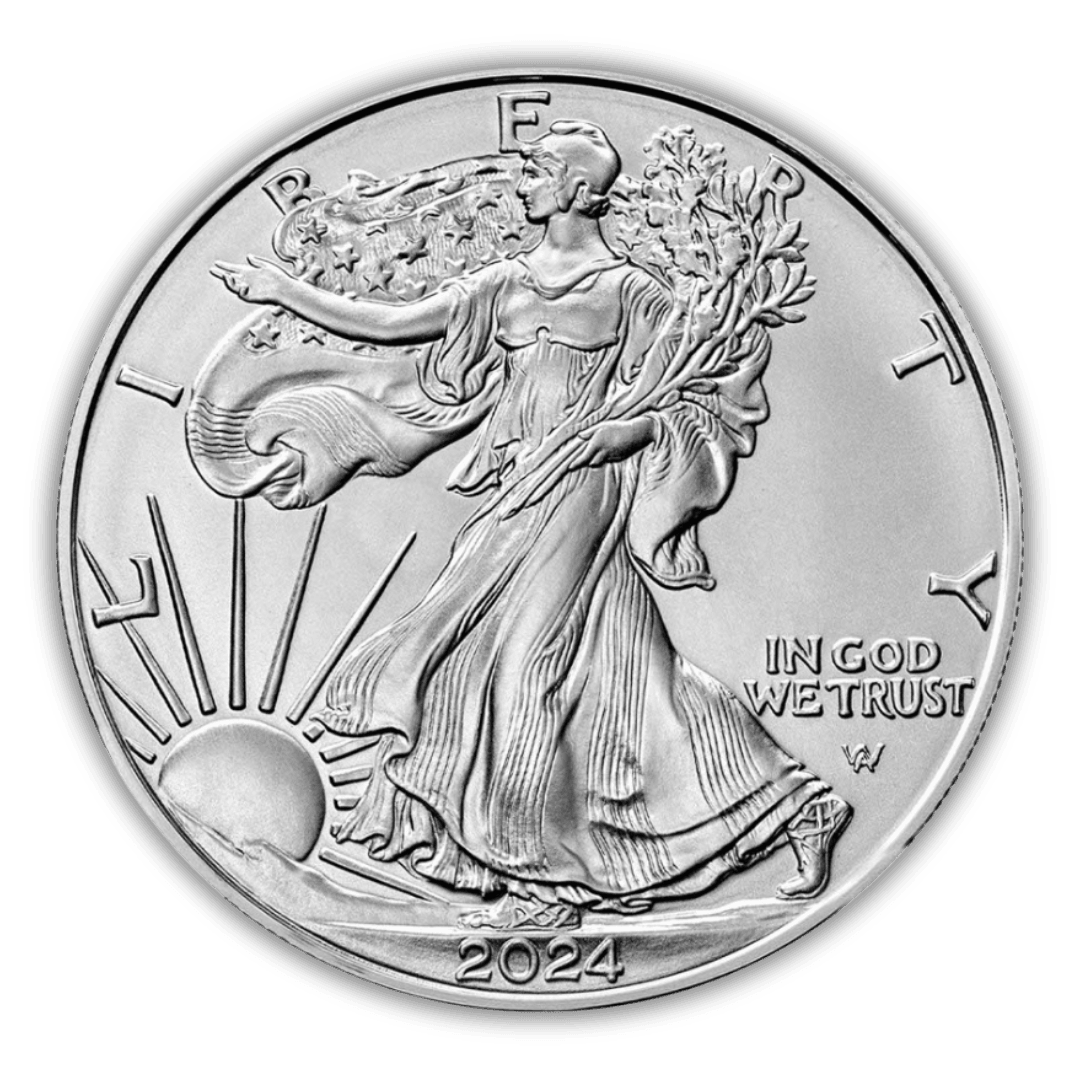 2024 1 oz American Silver Eagle Coin GEM BU - Midwest Precious Metals