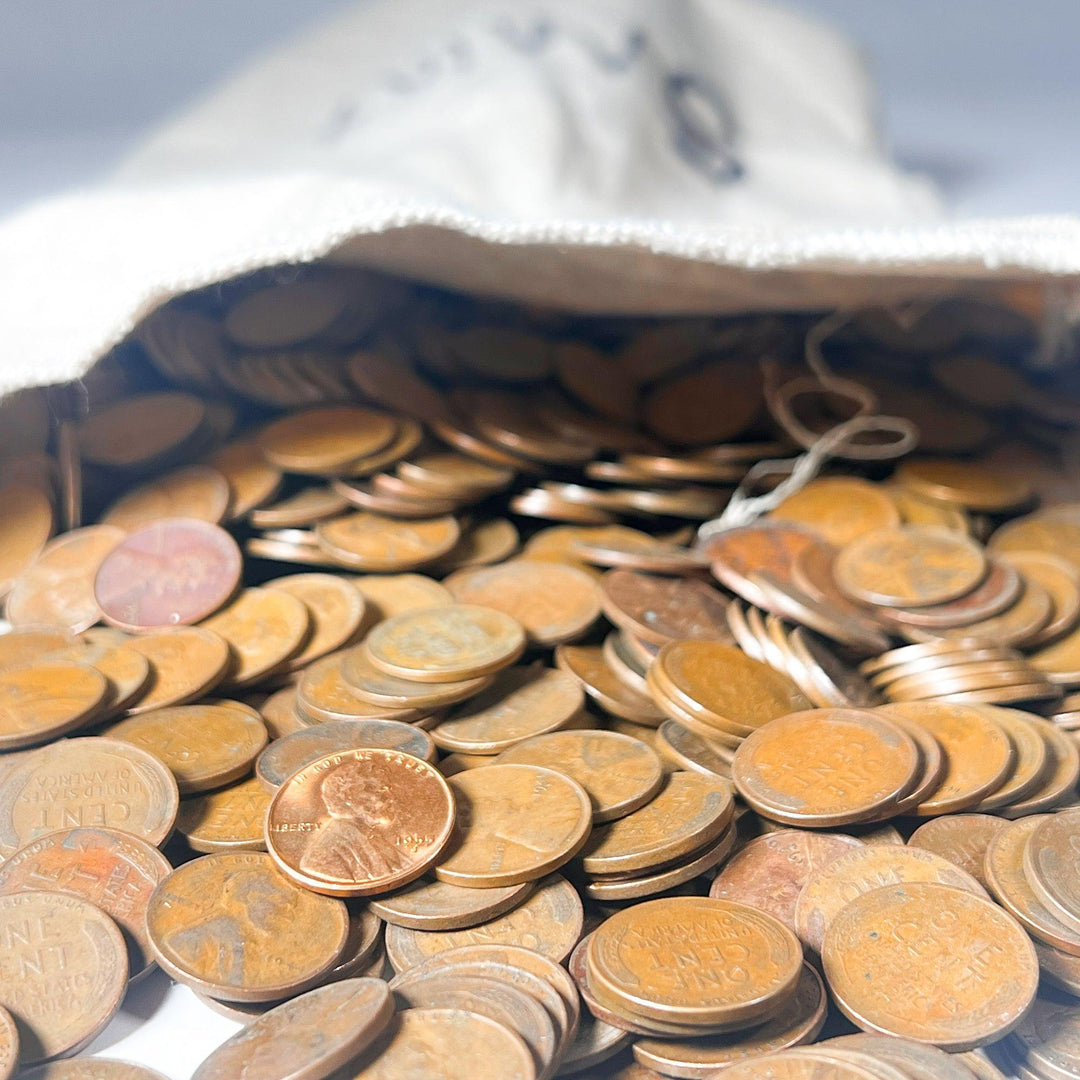 500 (S MINT ONLY) Wheat Cent Bag (1909-1958) TRULY UNSEARCHED + SEEDED - Midwest Precious Metals