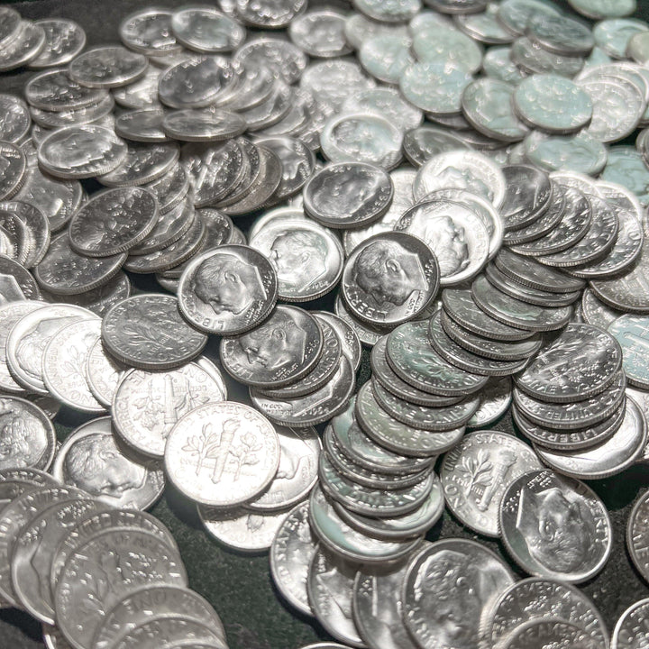 90% Silver Roosevelt Dimes 50 Coin Roll BU - Midwest Precious Metals