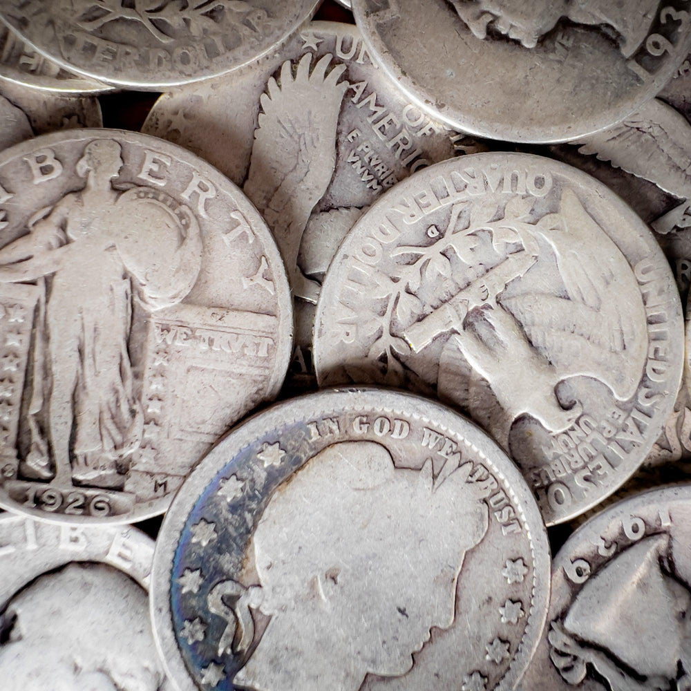 $10 Face - 90% US Silver Quarters (Random Design) - Midwest Precious Metals
