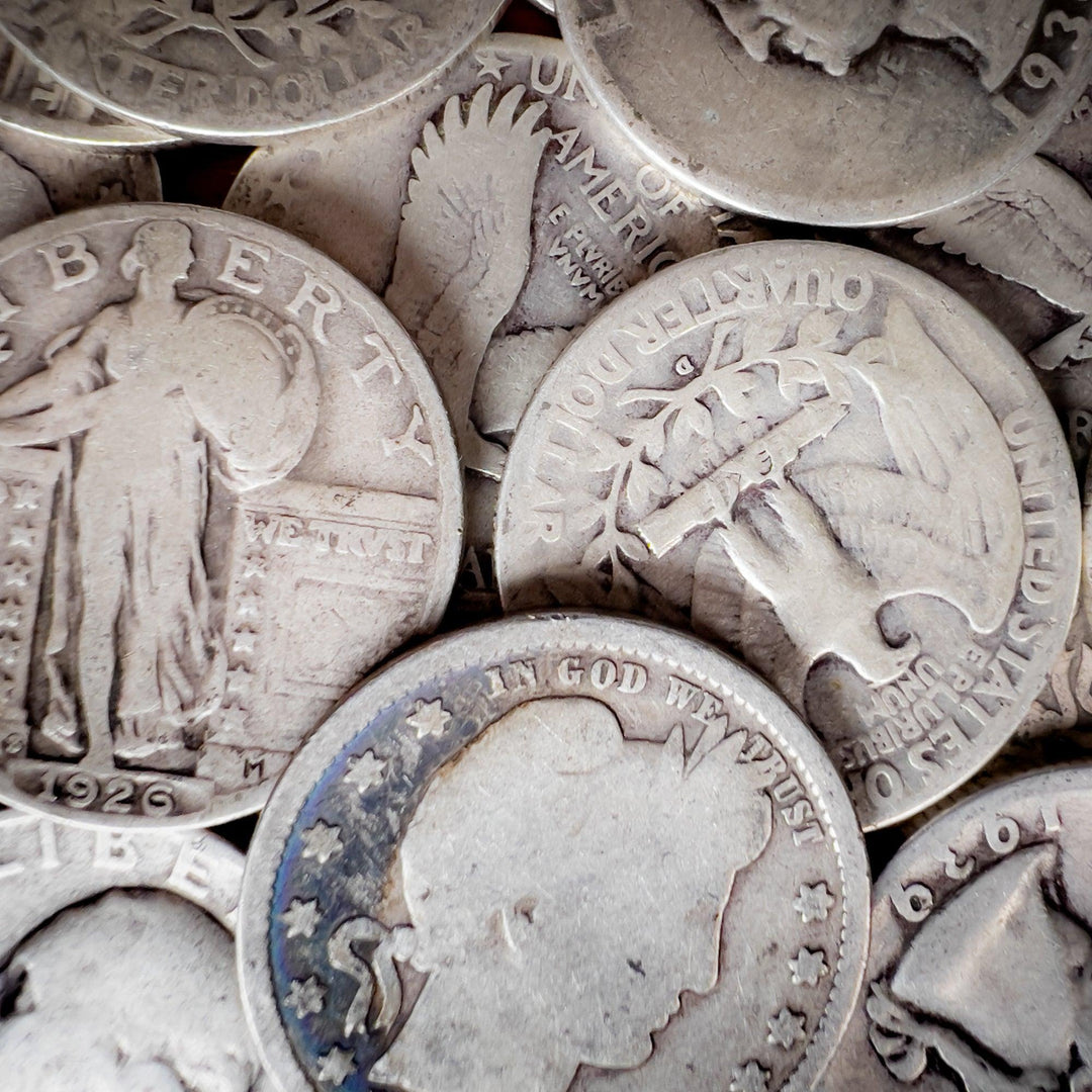 $10 Face - 90% US Silver Quarters (Random Design) - Midwest Precious Metals