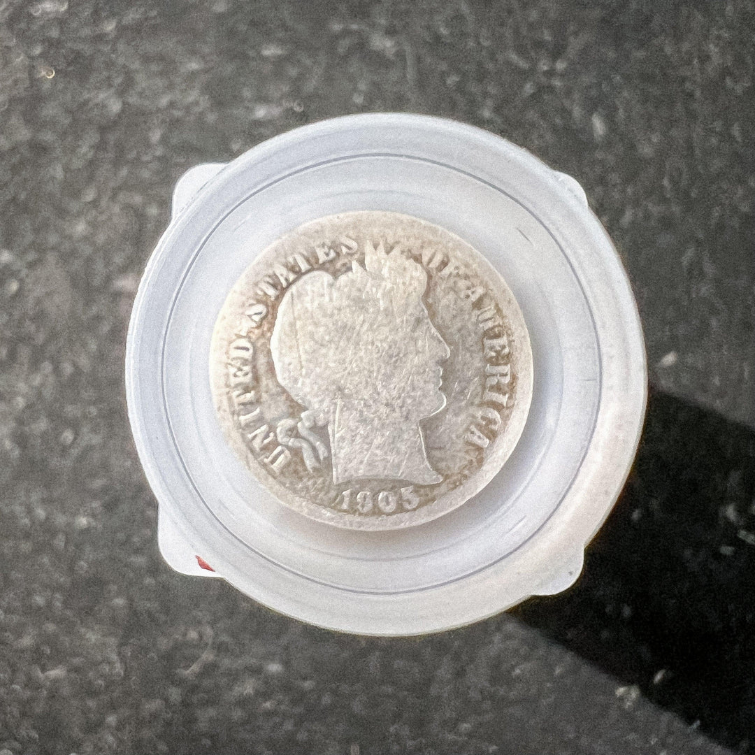 $5 Face - 90% Barber Silver Dimes AG - Midwest Precious Metals