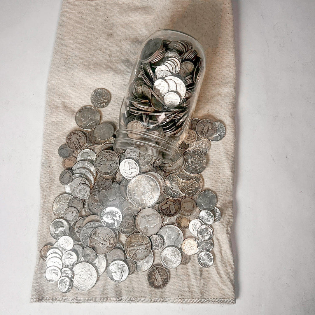 Mason Jar Silver Coin Mixed Lot | ESTATE SALE LIQUIDATION (Copy) - Midwest Precious Metals