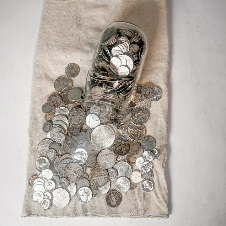 Mason Jar Silver Coin Mixed Lot | ESTATE SALE LIQUIDATION (Copy) - Midwest Precious Metals