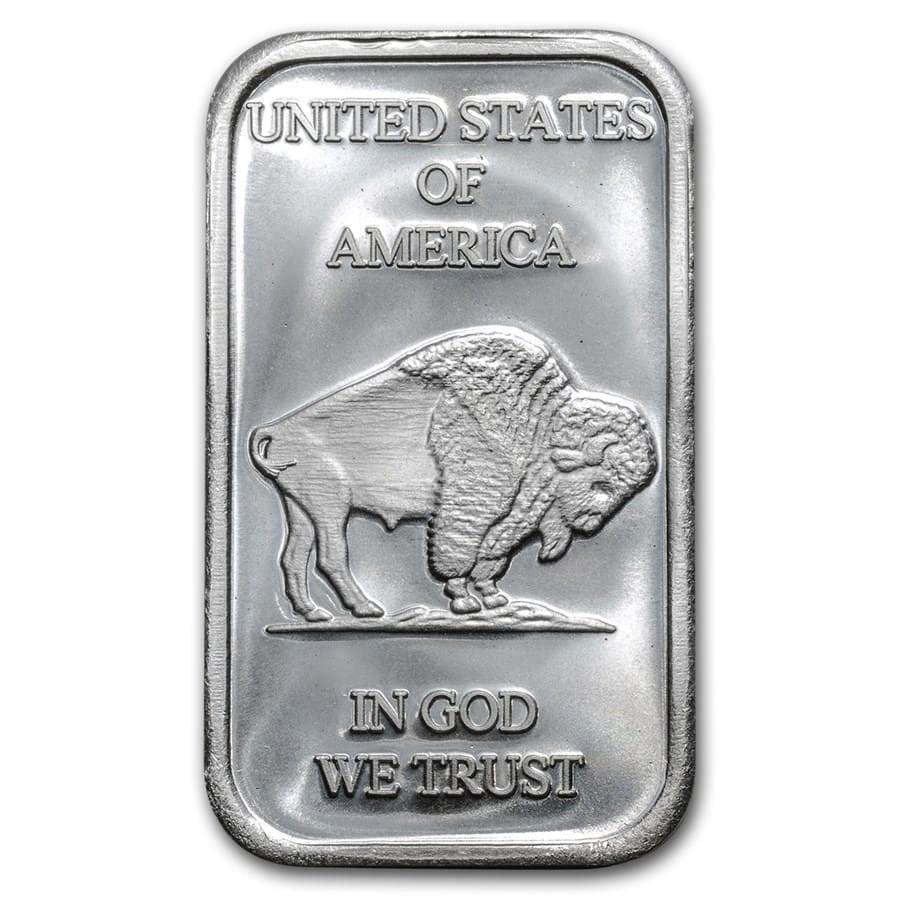 1 oz Silver Bar BU (Random Design) - Midwest Precious Metals