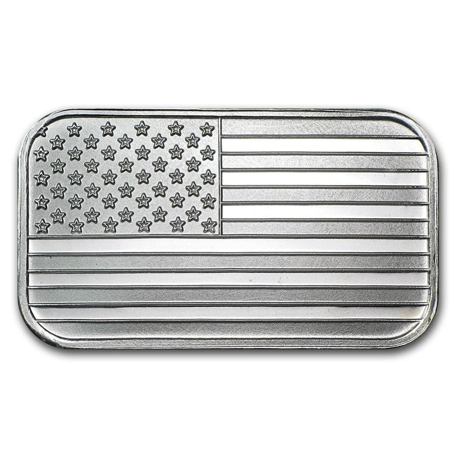 1 oz Silver Bar BU (Random Design) - Midwest Precious Metals