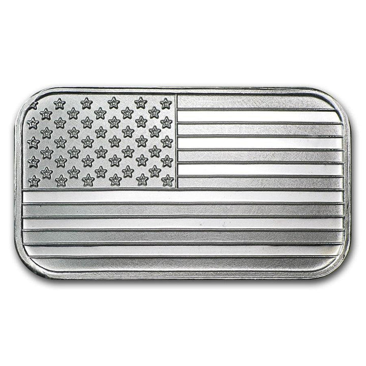 1 oz Silver Bar BU (Random Design) - Midwest Precious Metals