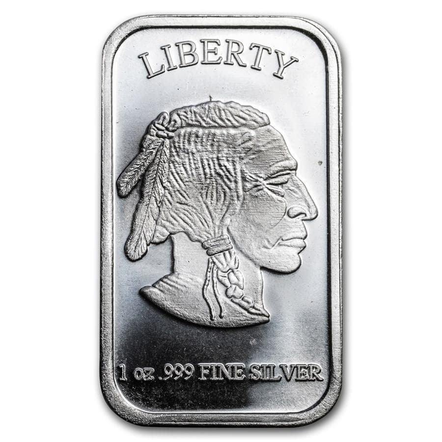 1 oz Silver Bar BU (Random Design) - Midwest Precious Metals