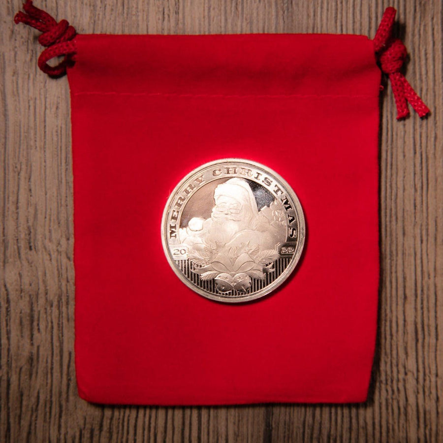1 oz Silver Holiday Round (Santa Claus) - Midwest Precious Metals