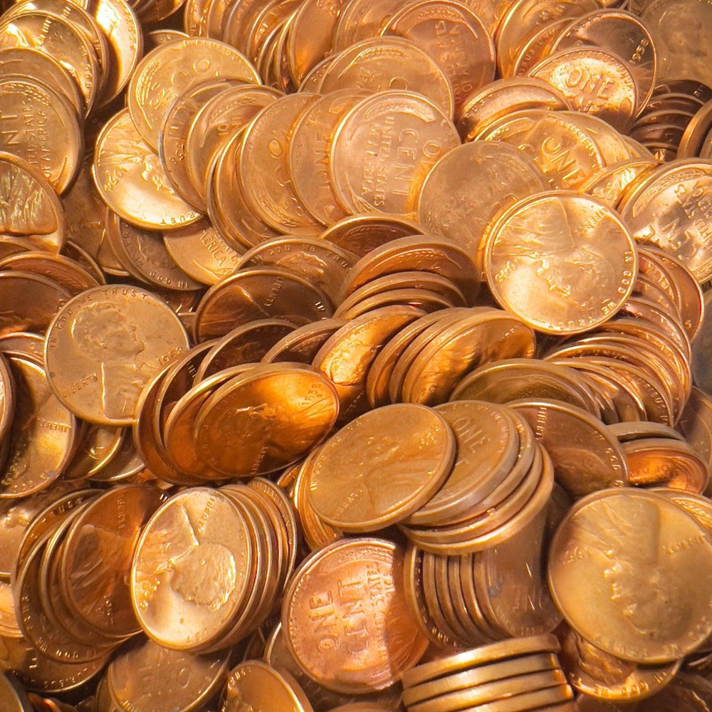 1909-1958 Wheat Cent 50-Coin Roll BU (Red & Red/Brown) - Midwest Precious Metals