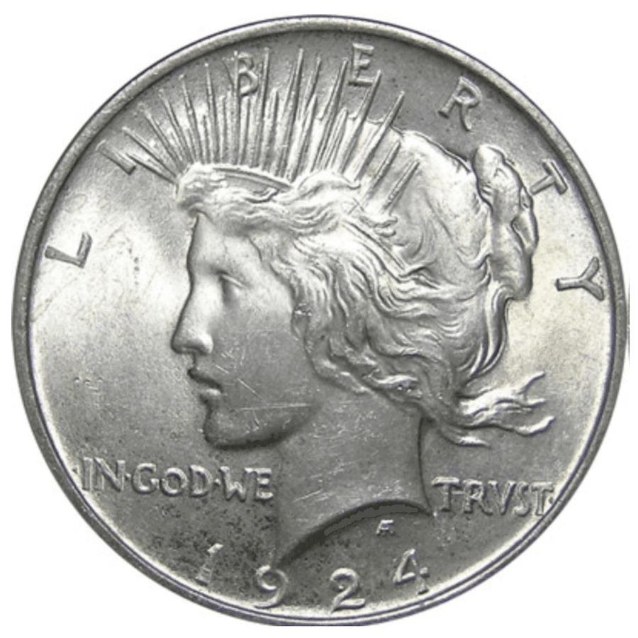 1924 Peace Silver Dollar XF - Midwest Precious Metals