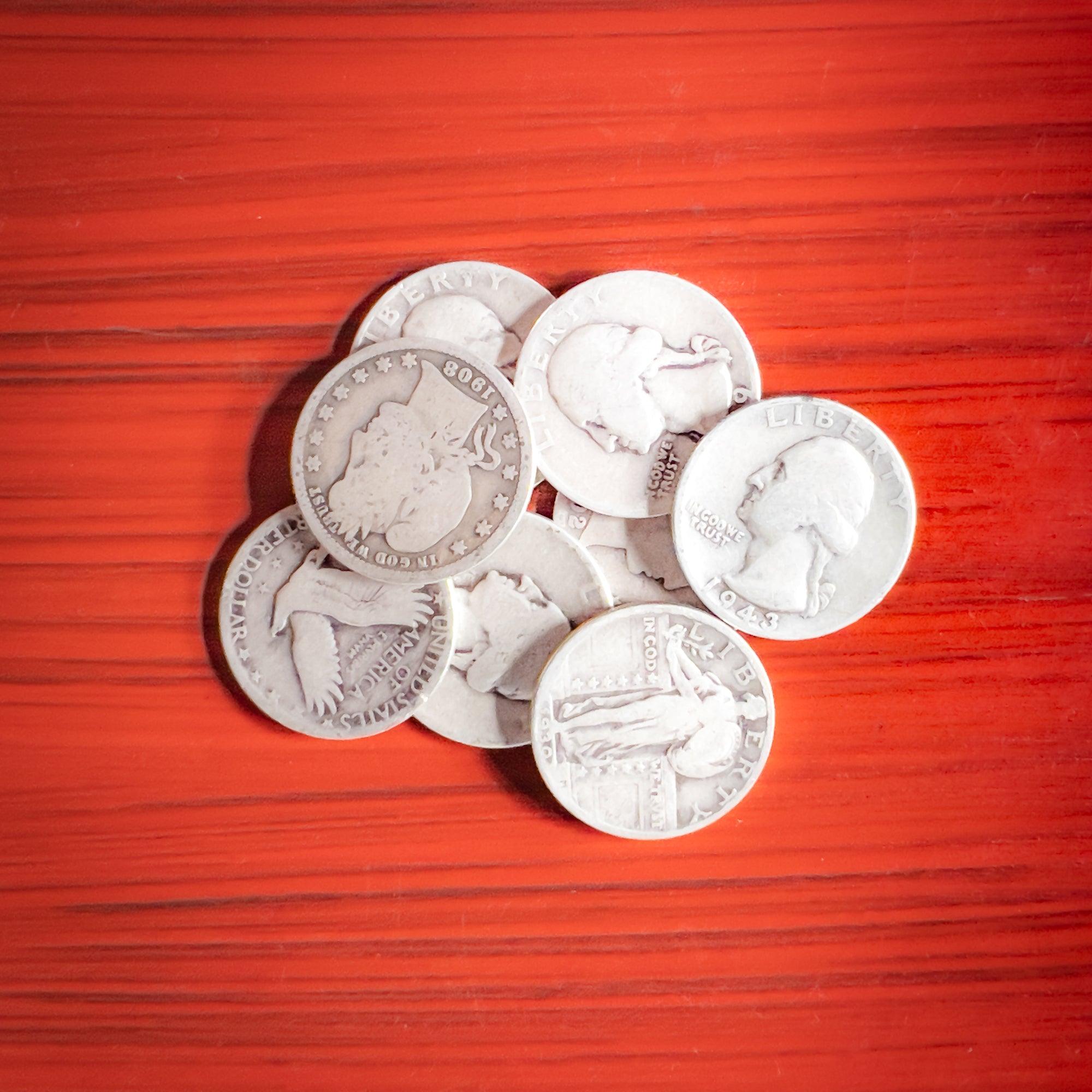 $5 online face value of 90% silver half dollars