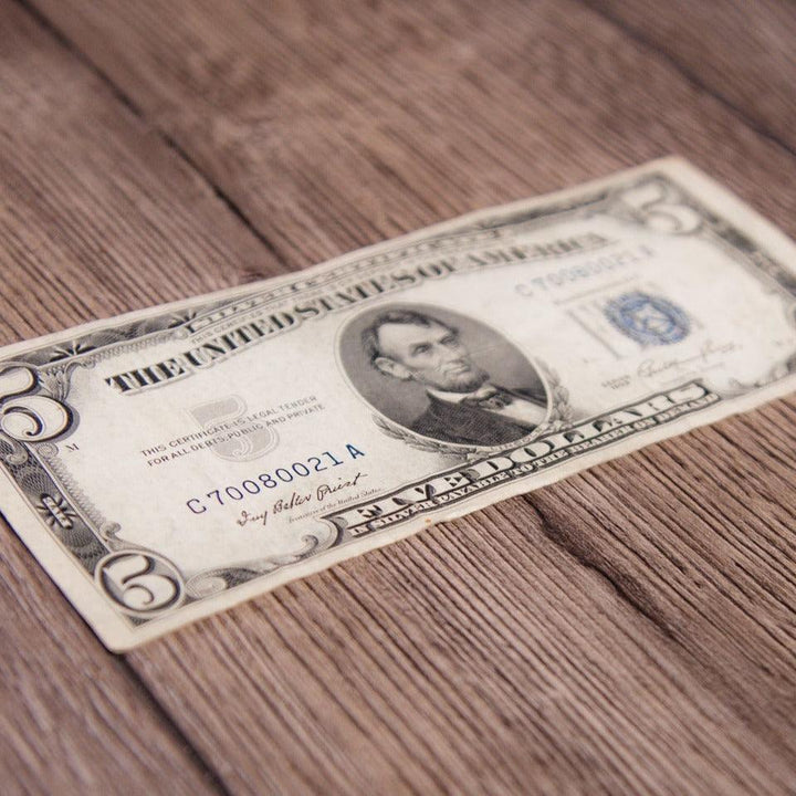 $5 Silver Certificate VF-AU (Random Year) - Midwest Precious Metals