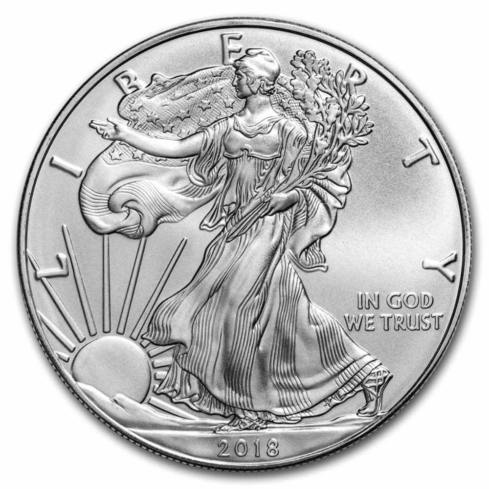 1 oz American Silver Eagle Coin BU (Random Year) - Midwest Precious Metals