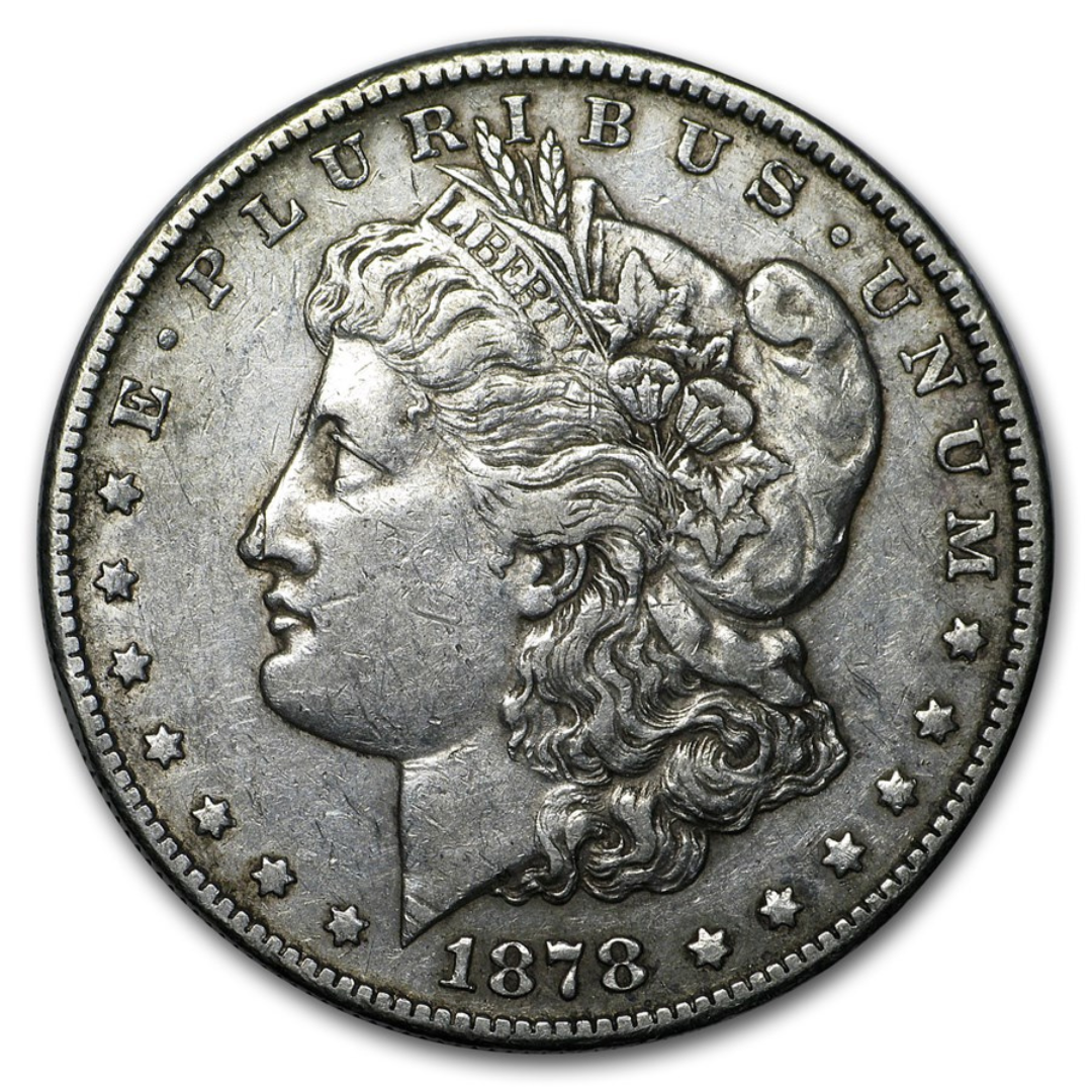 1878 Morgan Silver Dollar XF