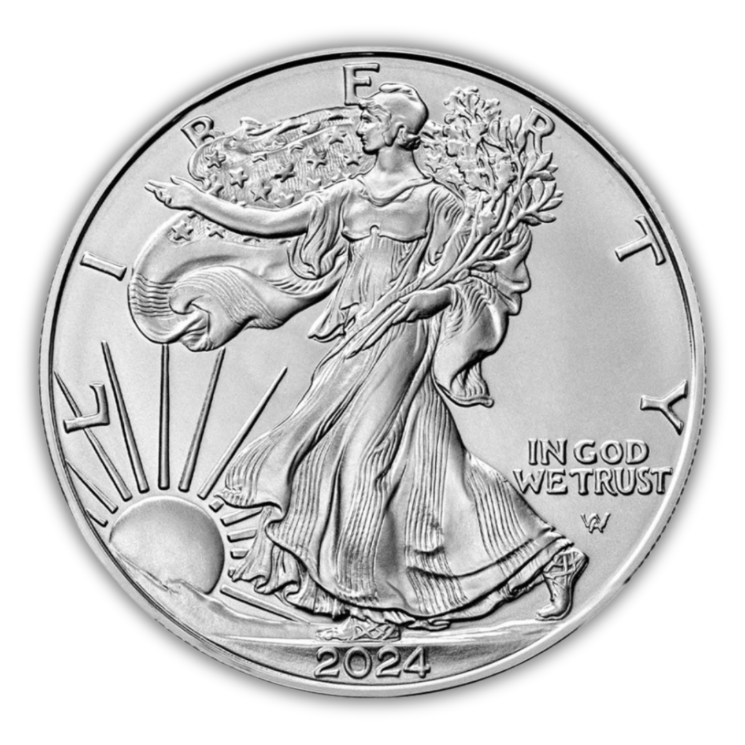 2024 1 oz American Silver Eagle Coin GEM BU