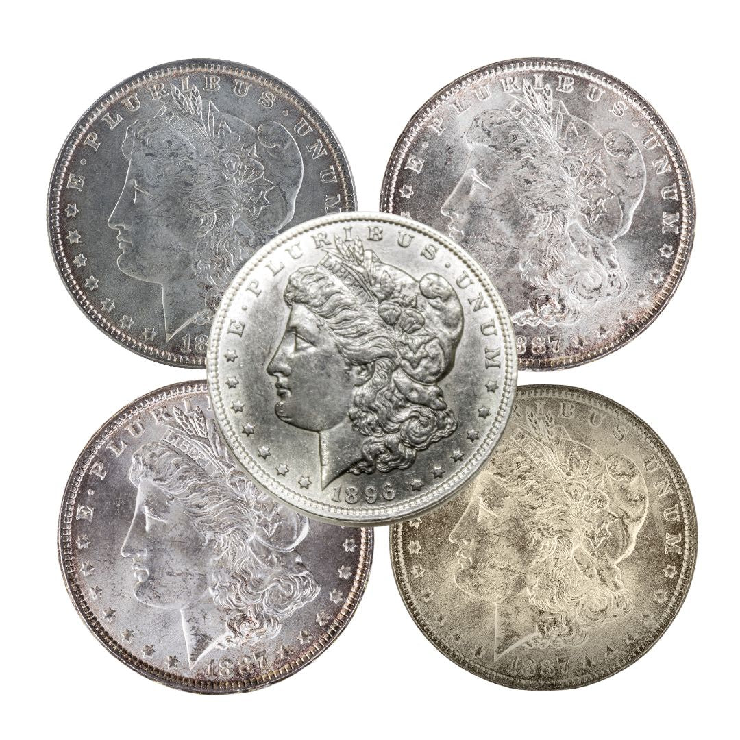 Pre 1921 Gem BU Morgan Silver Dollars (MS)