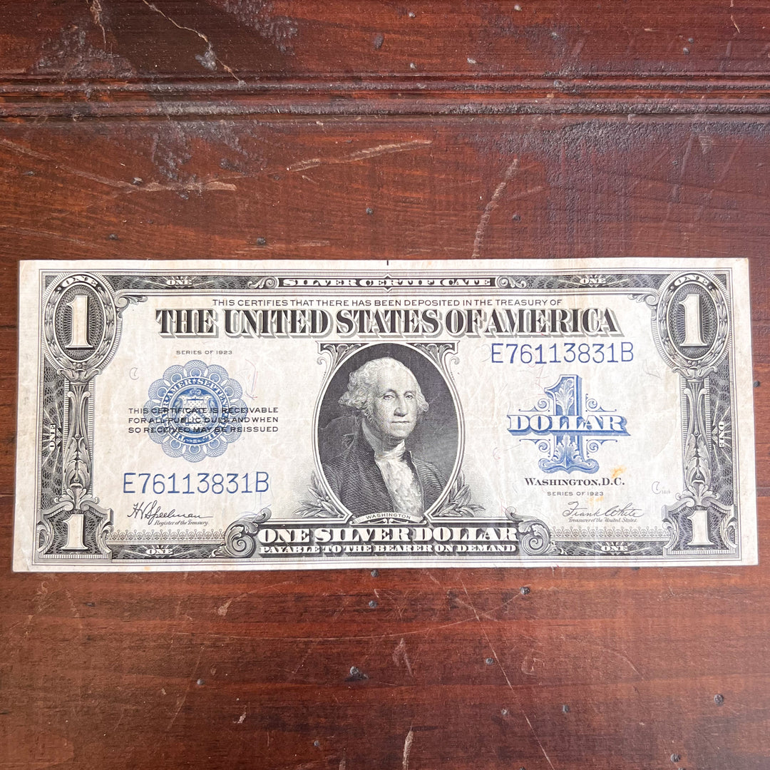 1928 $1 Silver Certificate "Funnyback" VG