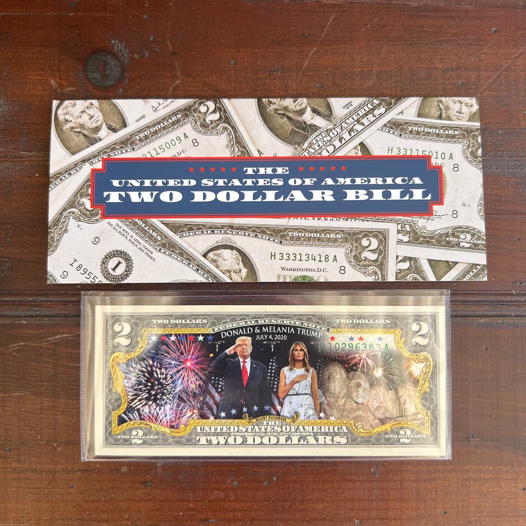 $2 Note Donald and Melania Trump Commemorative Note