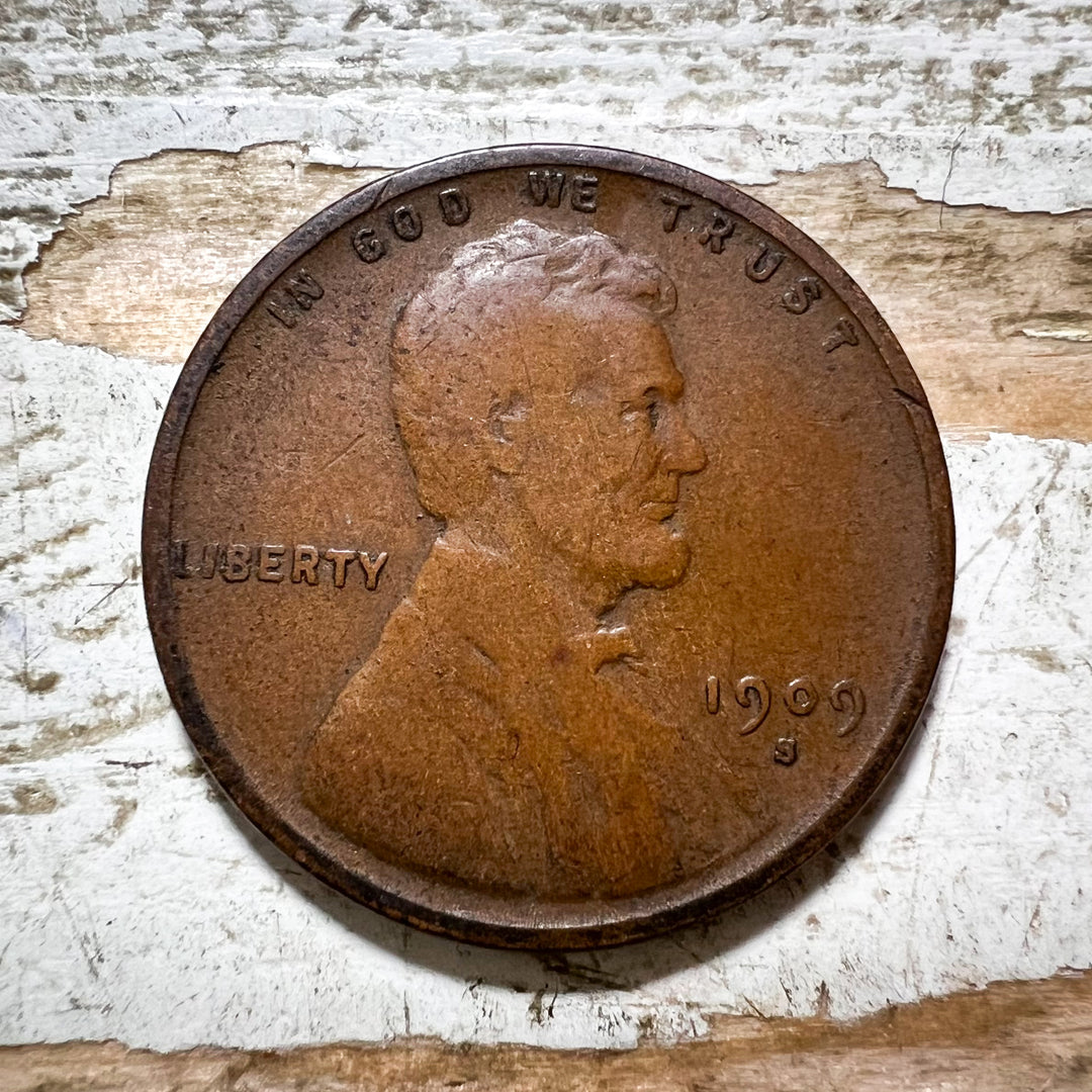 1909 S VDB Wheat Penny Fine 12