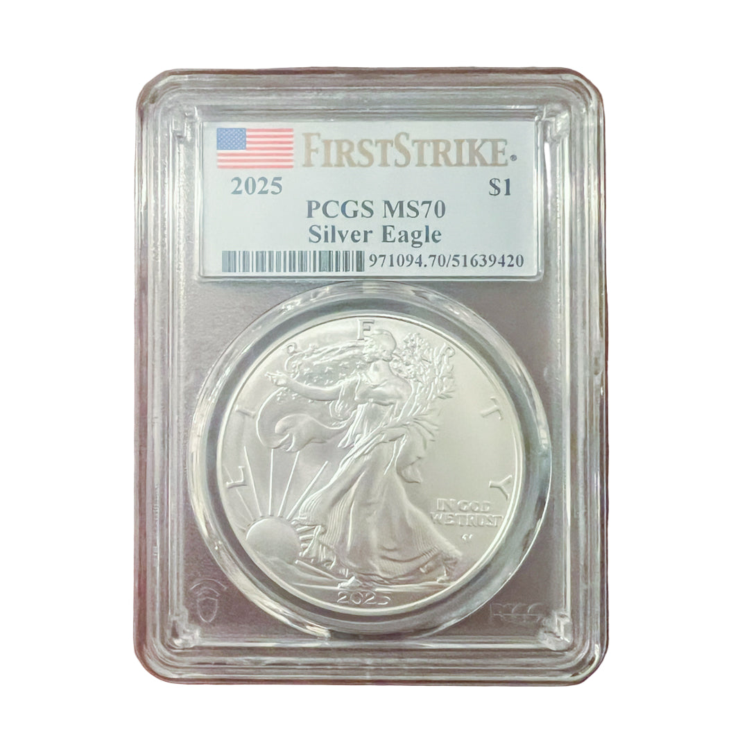 2025 Silver American Eagle MS 70 (First Strike)