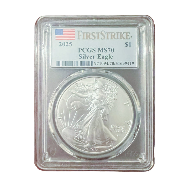 2025 Silver American Eagle MS 70 (First Strike)