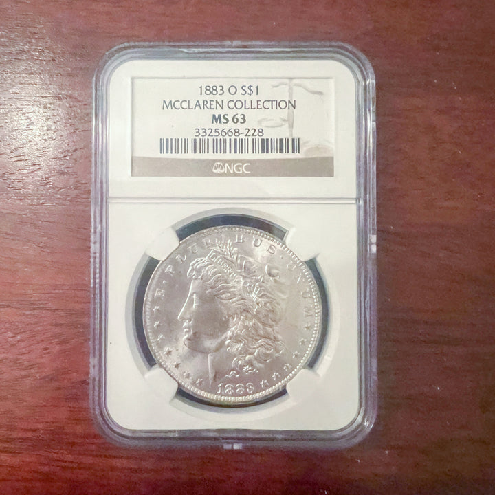 1883-O Morgan Silver Dollar PCGS MS 63 (McClaren Collection)