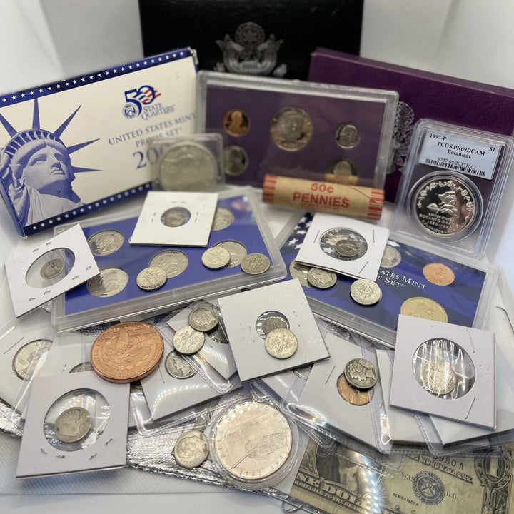 Vintage U.S Coins & Currency Starter Crate