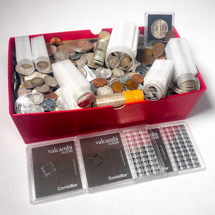 Red Carded Box Mixed Coin Lot (Vintage U.S. Coins) | LIQUIDATION SALE - Midwest Precious Metals