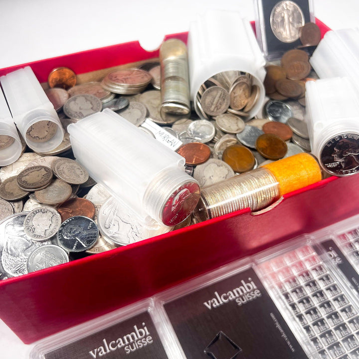 Red Carded Box Mixed Coin Lot (Vintage U.S. Coins) | LIQUIDATION SALE - Midwest Precious Metals