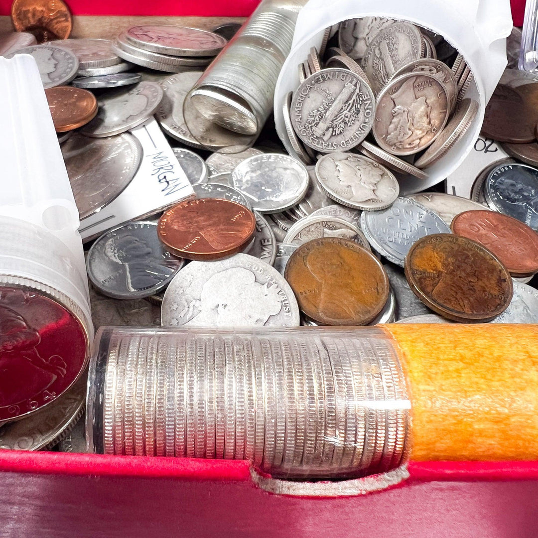 Red Carded Box Mixed Coin Lot (Vintage U.S. Coins) | LIQUIDATION SALE - Midwest Precious Metals