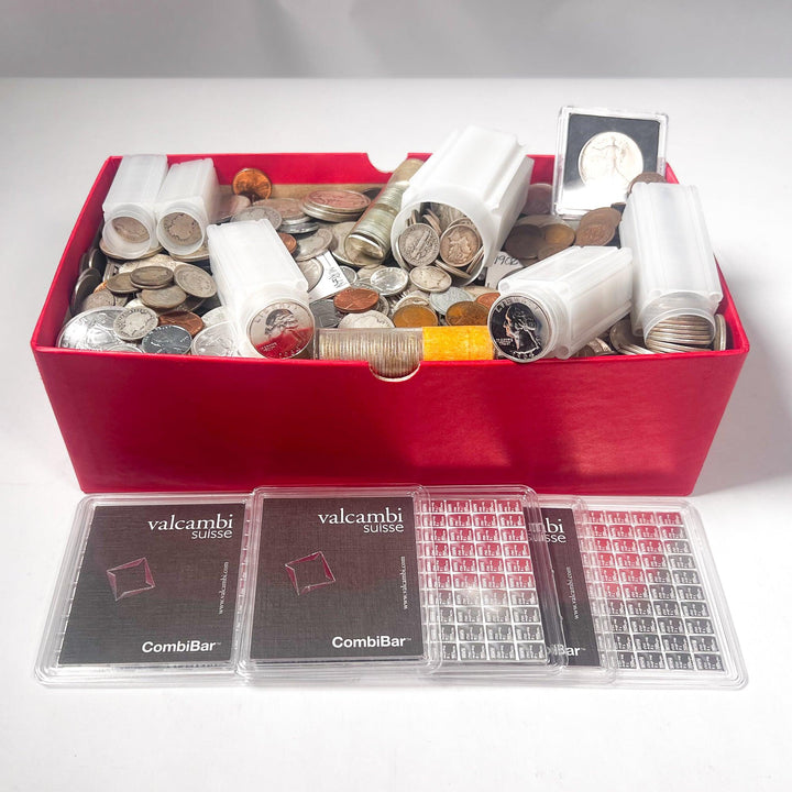 Red Carded Box Mixed Coin Lot (Vintage U.S. Coins) | LIQUIDATION SALE - Midwest Precious Metals