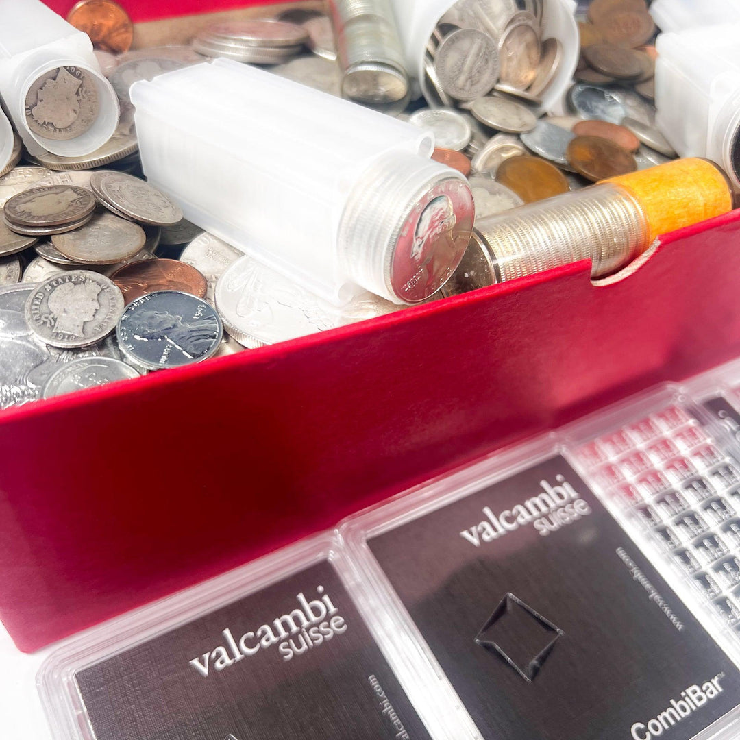 Red Carded Box Mixed Coin Lot (Vintage U.S. Coins) | LIQUIDATION SALE - Midwest Precious Metals