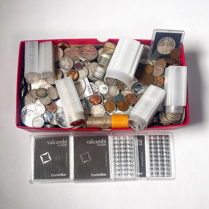 Red Carded Box Mixed Coin Lot (Vintage U.S. Coins) | LIQUIDATION SALE - Midwest Precious Metals