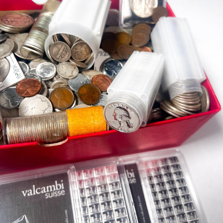 Red Carded Box Mixed Coin Lot (Vintage U.S. Coins) | LIQUIDATION SALE - Midwest Precious Metals