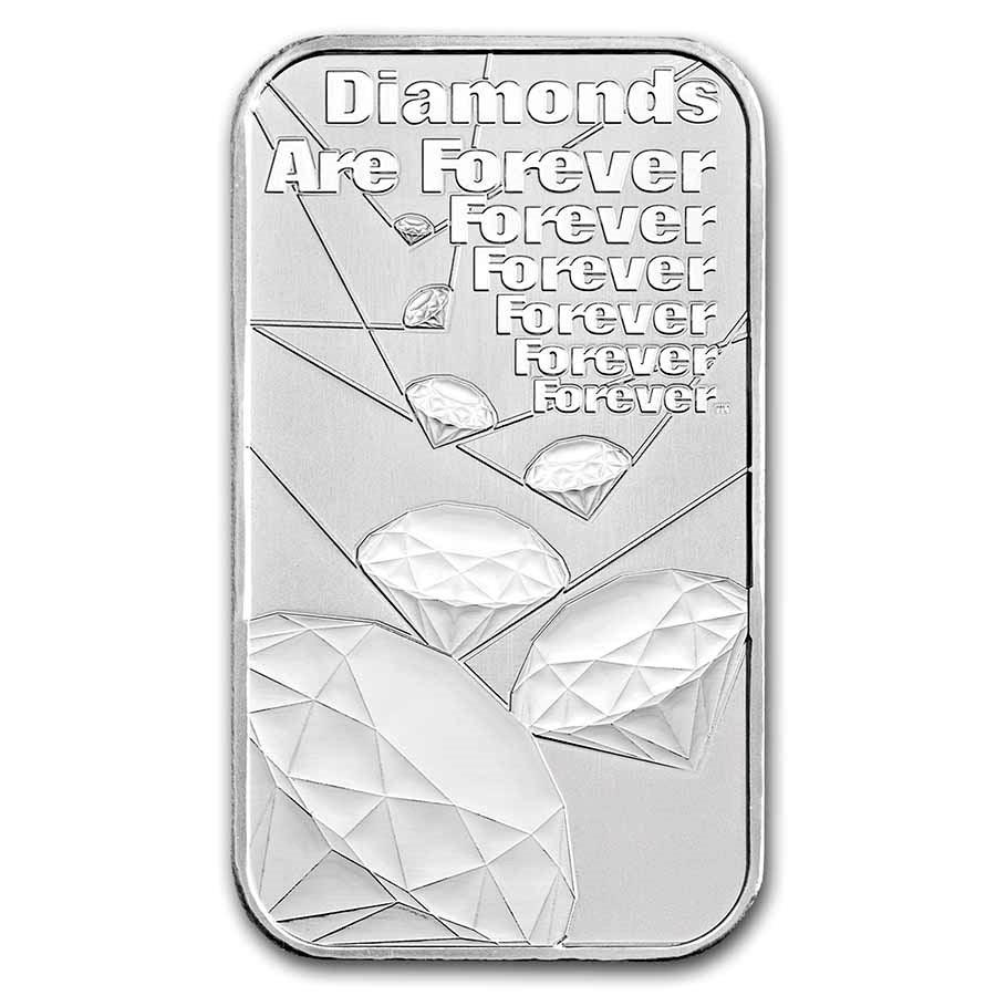 1 oz Silver Bar BU (Random Design) - Midwest Precious Metals