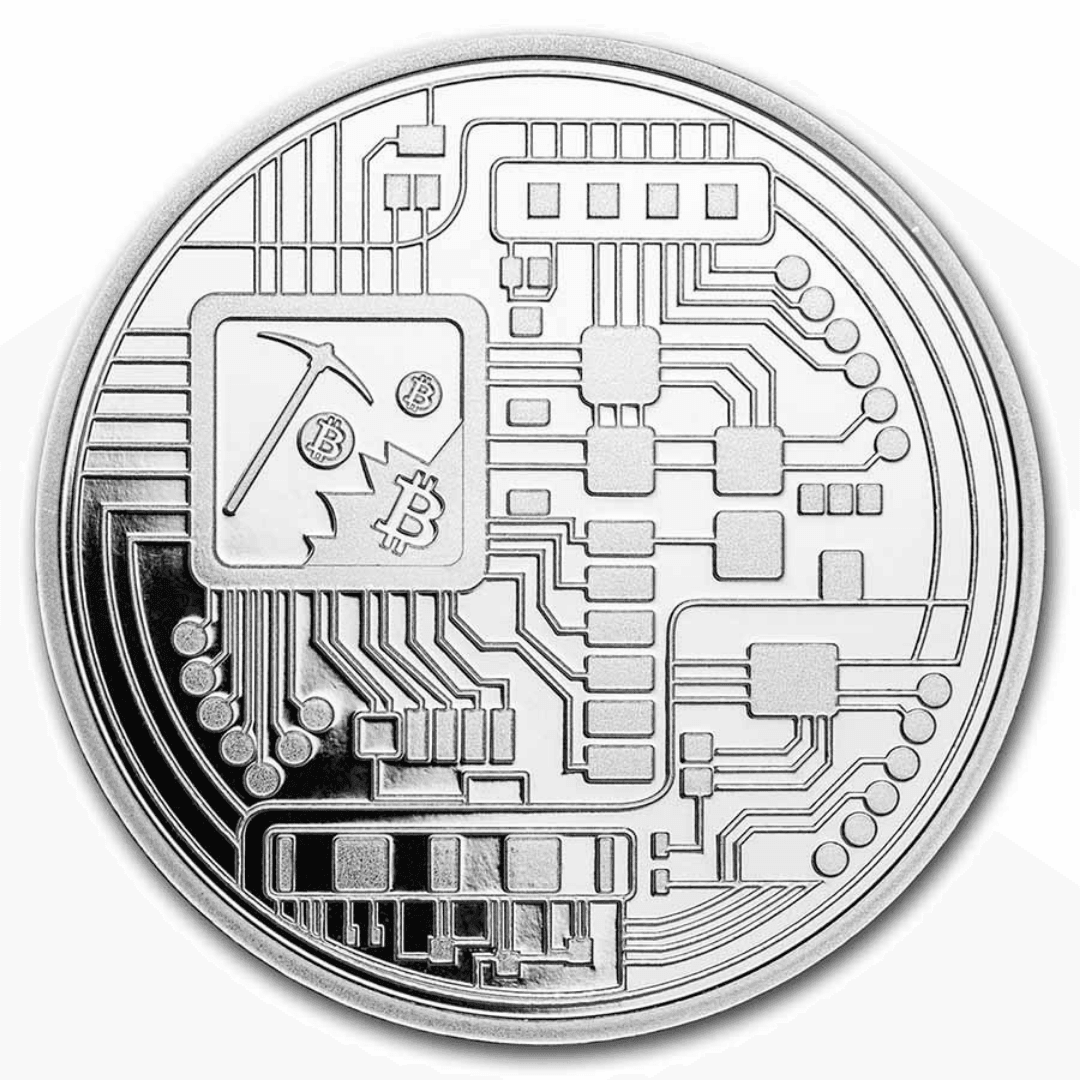 1-oz Silver Bitcoin Round (Secondary Market) – Midwest Precious Metals