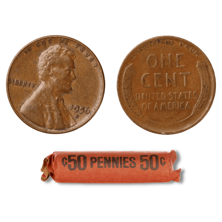 1909-1958 Wheat Cent Roll (Avg Circ) - Midwest Precious Metals